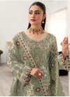 Georgette Pakistani Straight Salwar Kameez - 1