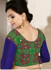Stupendous Lace Work Silk Trendy Classic Saree For Festival - 1