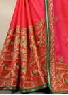 Winsome Embroidered Work Jacquard Silk Contemporary Style Saree For Festival - 1