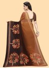 Crepe Silk Brown and Coffee Brown Designer Contemporary Style Saree For Casual - 2