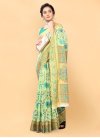 Cotton Mint Green and Sea Green Trendy Classic Saree For Casual - 1