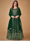 Georgette Readymade Floor Length Gown For Bridal - 1