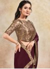 Satin Silk Contemporary Style Saree For Ceremonial - 1