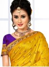 Vibrant Embroidered Work Classic Saree For Festival - 2