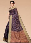 Woven Work Silk Blend Designer Contemporary Saree For Casual - 2