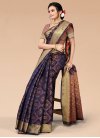 Woven Work Silk Blend Designer Contemporary Saree For Casual - 1