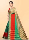 Woven Work Beige and Red Traditional Designer Saree - 2