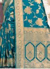 Silk Blend Woven Work Designer Contemporary Style Saree - 1