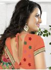 Lurid Aari Work Faux Georgette Contemporary Style Saree For Ceremonial - 2