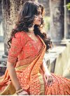 Gold and Salmon Classic Saree For Bridal - 1