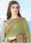 Luscious Beads Work Faux Georgette Traditional Saree - 1