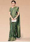 Woven Work Silk Blend Designer Contemporary Saree For Ceremonial - 1