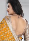 Sparkling Faux Georgette Beads Work Trendy Saree For Festival - 2
