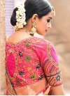 Embroidered Work Banarasi Silk Contemporary Style Saree For Bridal - 2