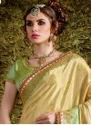 Integral  Beads Work Jacquard Silk Trendy Classic Saree - 1