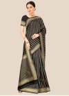 Art Silk Woven Work Contemporary Style Saree - 1