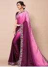 Purple and Violet Poly Silk Traditional Designer Saree - 1