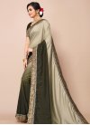 Poly Silk Embroidered Work Traditional Designer Saree - 1