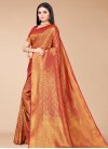 Woven Work  Silk Blend Traditional Designer Saree - 1