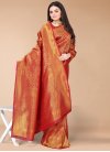 Woven Work  Silk Blend Traditional Designer Saree - 2
