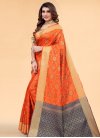 Silk Blend Woven Work Contemporary Style Saree - 2