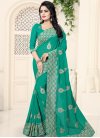 Booti Work Faux Georgette Contemporary Saree - 1