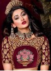 Luxurious Embroidered Work Velvet Trendy A Line Lehenga Choli - 2