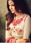 Epitome Off White and Tomato Salwar Kameez For Festival - 2