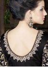 Appealing Black Floor Length Anarkali Salwar Suit - 1