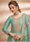 Art Silk Trendy Anarkali Salwar Suit For Ceremonial - 1