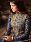 Faux Georgette Embroidered Work Long Length Designer Suit - 1