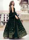 Embroidered Work Georgette Floor Length Trendy Gown - 3