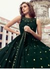 Embroidered Work Georgette Floor Length Trendy Gown - 2