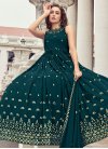 Embroidered Work Floor Length Trendy Gown - 1