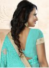 Celestial Faux Georgette Beads Work Contemporary Style Saree - 2