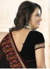 Dashing Embroidered Work Faux Georgette Contemporary Style Saree For Ceremonial - 1