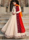 Embroidered Work Chinon Readymade Designer Gown - 1