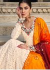 Embroidered Work Chinon Readymade Designer Gown - 3