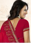 Tiptop Embroidered Work Faux Georgette Contemporary Saree - 2