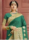 Banarasi Silk Trendy Designer Saree For Ceremonial - 1
