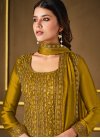 Embroidered Work Silk Georgette Pant Style Designer Salwar Suit - 2