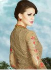 Sonorous Embroidered Work Net Beige and Red Kameez Style Lehenga Choli - 2