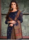 Jacquard Silk Palazzo Style Pakistani Salwar Suit For Ceremonial - 1