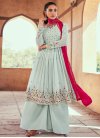 Embroidered Work Readymade Palazzo Salwar Kameez For Festival - 3