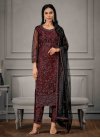 Embroidered Work Pant Style Pakistani Salwar Kameez For Ceremonial - 1