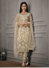 Net Pant Style Pakistani Salwar Suit For Ceremonial - 1