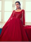 Resham Work Readymade Designer Gown - 3
