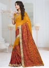 Faux Georgette Traditional Saree For Party - 1