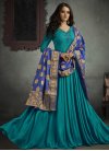 Satin Silk Floor Length Designer Salwar Suit For Festival - 1