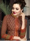 Bewitching Brown and Red Pant Style Designer Salwar Kameez - 2